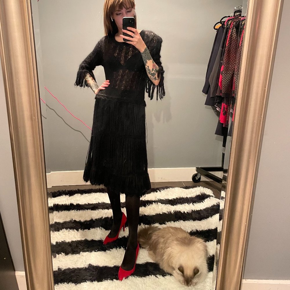 Witchy Moschino Cheap & Chic Wool Dress